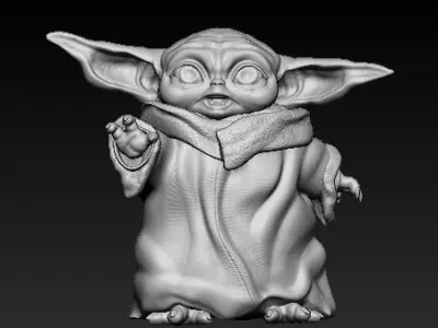 Baby Yoda 3D Model 3D print model