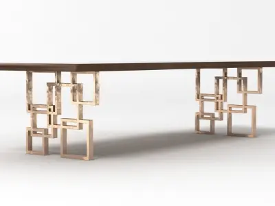 Hudson Dining Table 3D model