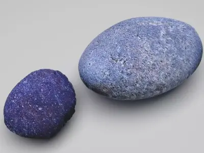 Two Galaxy Rocks 3D model