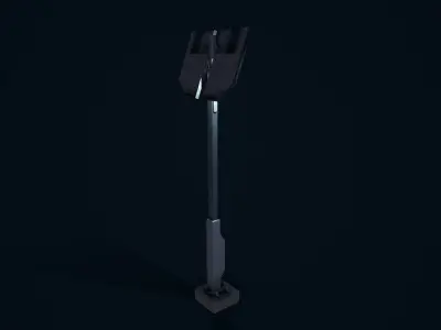 Sci Fi Street Light 6 Low-poly 3D model