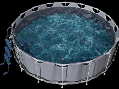 FRAME POOL NO80  A 3D model