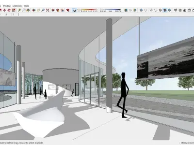 Sketchup Cultral Center A1 3D model