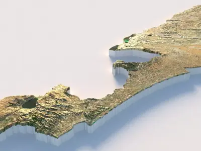Israel Terrain Country 3D model