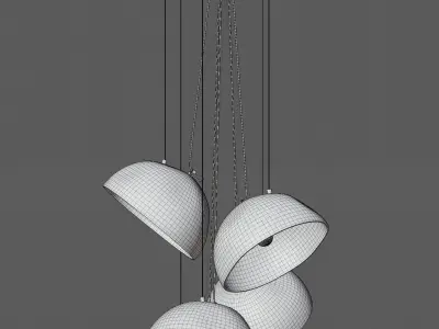 Industrial light fixture 3D model