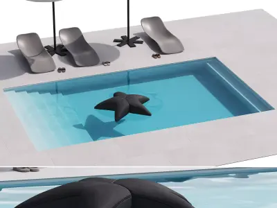 517 exterior and architecture 09 swimming pool 01 3D model