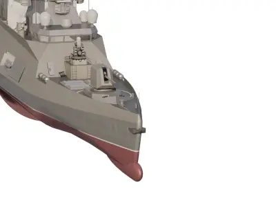 MULTIROLE NAVY FREGATE 3D model