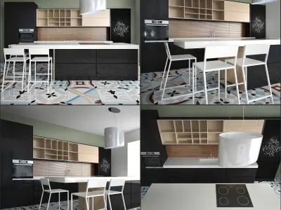 Kitchen Furniture XVI 3D model