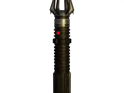 Exar Kun Lightsaber pack Low-poly 3D model