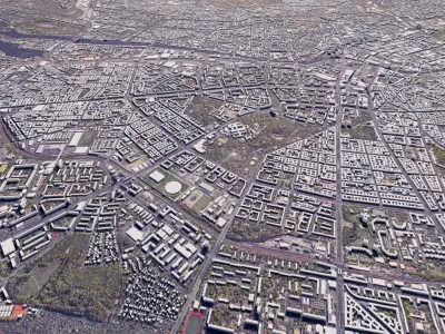 Berlin Low-poly 3D model