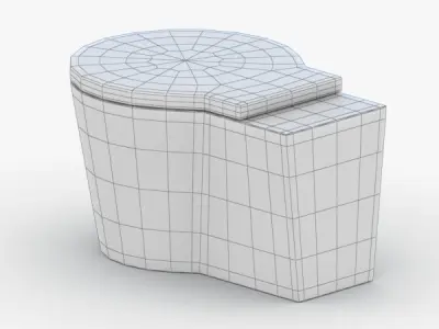 1540 - Toilet Low-poly 3D model