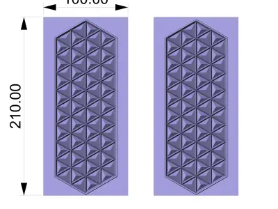 decorative engraved panel and door 004 for 3d print and cnc  3D print model