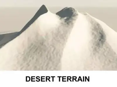 3d Terrain Desert 3D model
