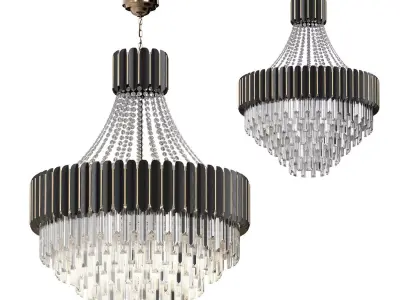 LOGAN CRYSTAL CHANDELIER Low-poly 3D model