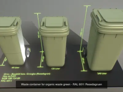 All Waste Containers Low-Poly and Game-Ready 3D Model Pack