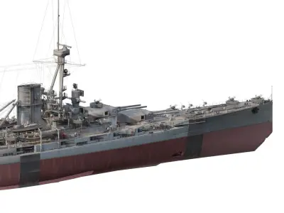 IMPERIAL GERMAN NAVY WW2 CRUSIER 3D model