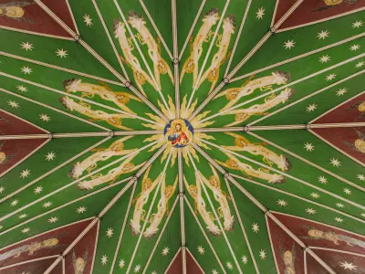 Medieval Church Octogon Top Stained Glass - Top ONLY 3D model