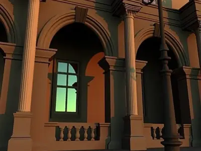 Public building 3D model