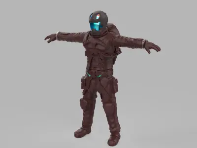 Concept  Astronaut Spacesuit 3D model