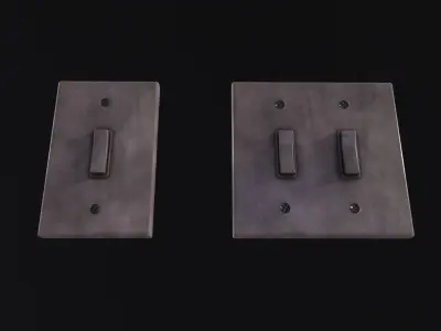 Standard Light Switch 3D Model Low-poly 3D model