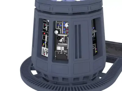 Set 2g - Tractor Beam Power Generator 1-12 scale Blackseries 3D print model