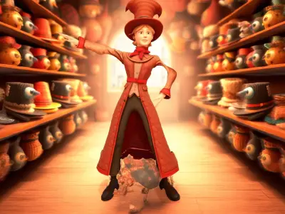 Charming Vintage Character model pack Low-poly 3D model