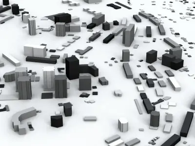 Sochi Streets and Buildings 3D model