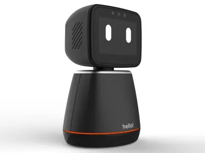 Generic Home Assistant Robot 01 Black 3D model