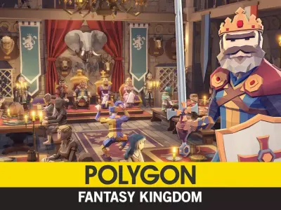 POLYGON - Fantasy Kingdom Low-poly 3D model
