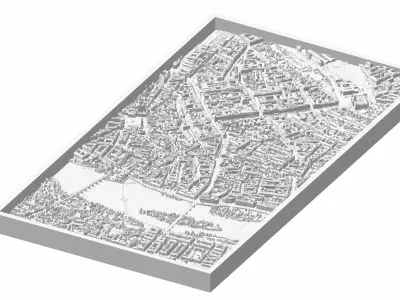 Prague City Center 3D model