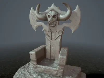 printable throne 3D print model