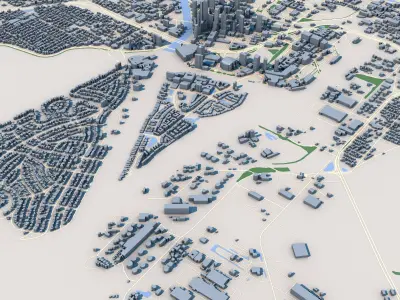 Tampa City Florida United States 3D model