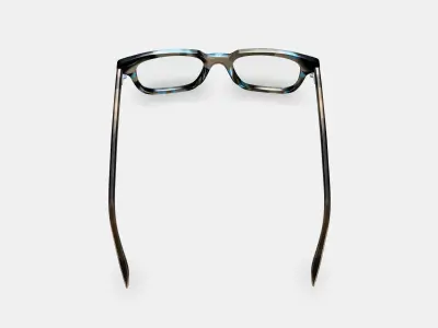 Clark Eyeglasses in Blue Marblewood 3D model