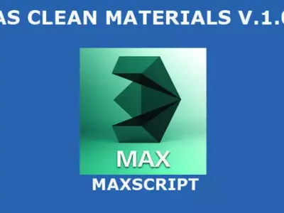 AS Clean Material script for 3dsmax Free 3D model