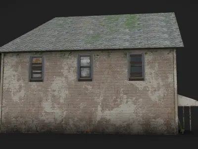 House 04 - Abandoned Low-poly 3D model