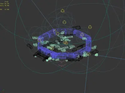Game Black River - Building - Ruin 01 3D model