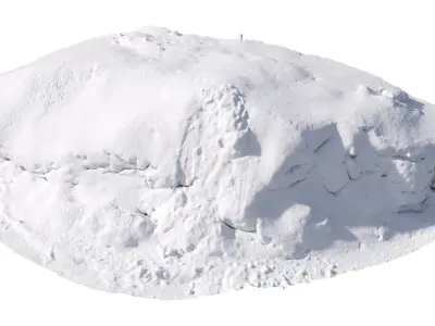 Winter snow pile 3D model