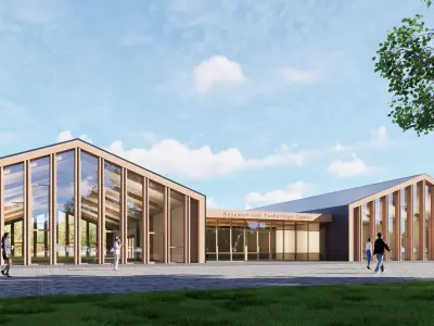 Research and Technology Center Low-poly 3D model