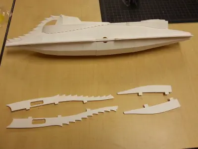 Nautilus submarine on table 3D print model