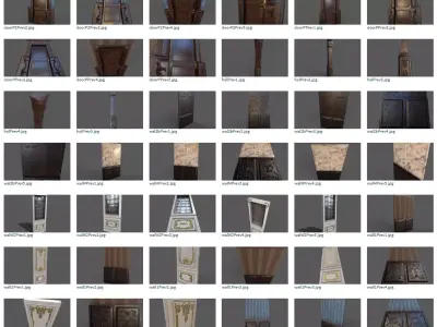 Mega Pack Victorian Low-poly 3D model