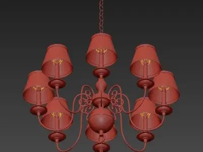 CHANDELIER BOURBON 3D model