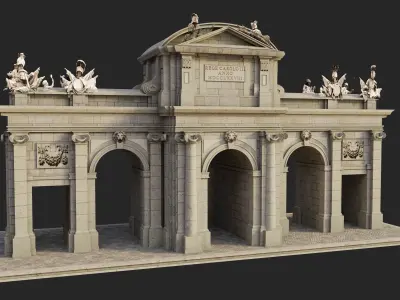 Puerta de Alcala Madrid Spain 3D model