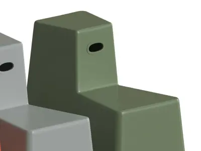 Stool-Tool styrofoam stools - 3D model