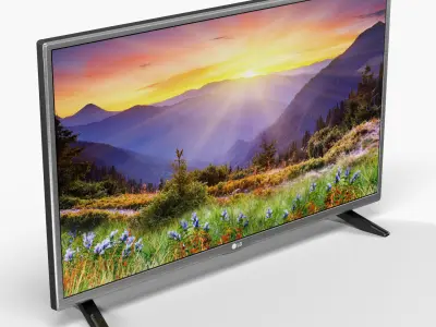 LG 32LH513U LED TV Low-poly 3D model