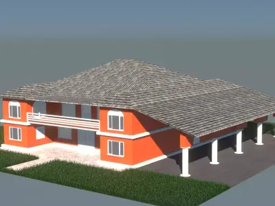House orange 3D model