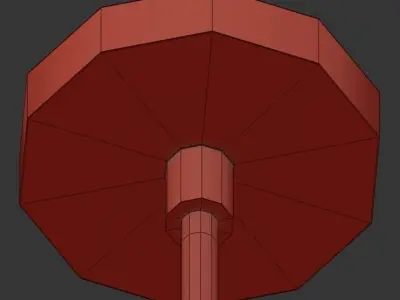 SORENTHIA 3 modern brass chandelier with four lights 3D model