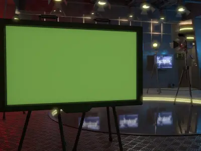 Virtual Studio Low-poly 3D model