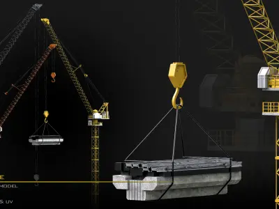 Trash Can Set 01/LowPoly/GameReady