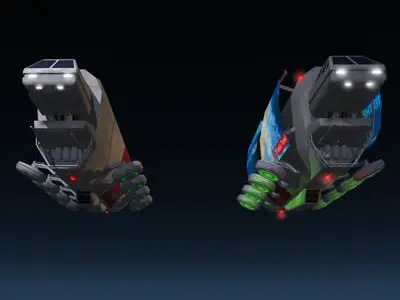 Sci-fi truck 3D model