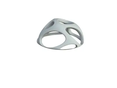 SciFi Cube Object No 57128 Low Poly Shape Low-poly 3D model