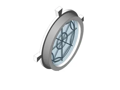 Oval window 3D model